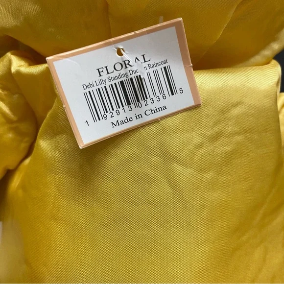 DEBI LILLY Standing Duck In Yellow Raincoat and Boots Decorative - Floral 18” - Picture 9 of 9